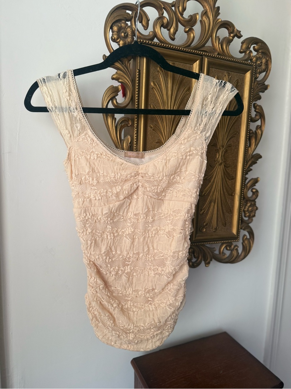 Twenty One Cottagecore Coquette Lace Ruffled Scoop Neck